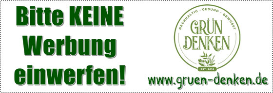 Briefkasten Hinweis - Bitte keine Werbung einwerfen