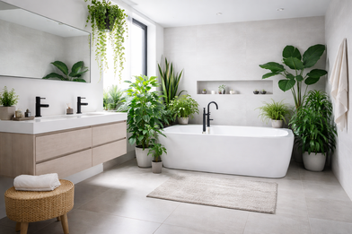 Modernes nachhaltiges Badezimmer